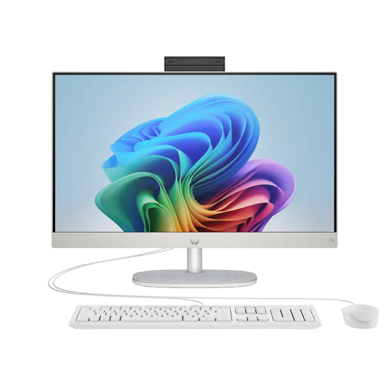 HP AIO NG AI 24-ct2000a White (23,8" FHD IPS Ryzen AI 5 340 2.0-4.8GHz, 16GB, 512GB SSD, Wired KB&M