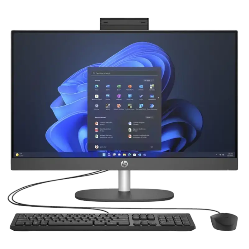 HP AIO ProOne 240 G10 Black (23,8" FHD IPS Core Ultra 7 155U 1.7-4.8GH, 16GB, 512GB, wired KB&MS, Fr