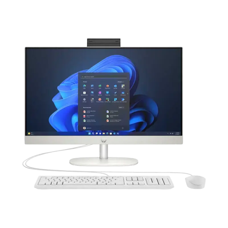 HP AIO ProOne 240 G10 White (23,8" FHD IPS Core Ultra 5 125U 1.3-4.3GH, 8GB, 512GB, wired KB&MS, Fre