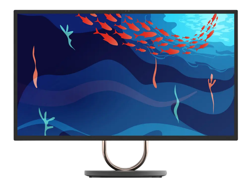 Lenovo Yoga 9 32IRH8 All-in-One 31.5 inch UHD IPS, Core i9-13900H, 32GB, 1TB SSD, RTX 4050, vedere laterală