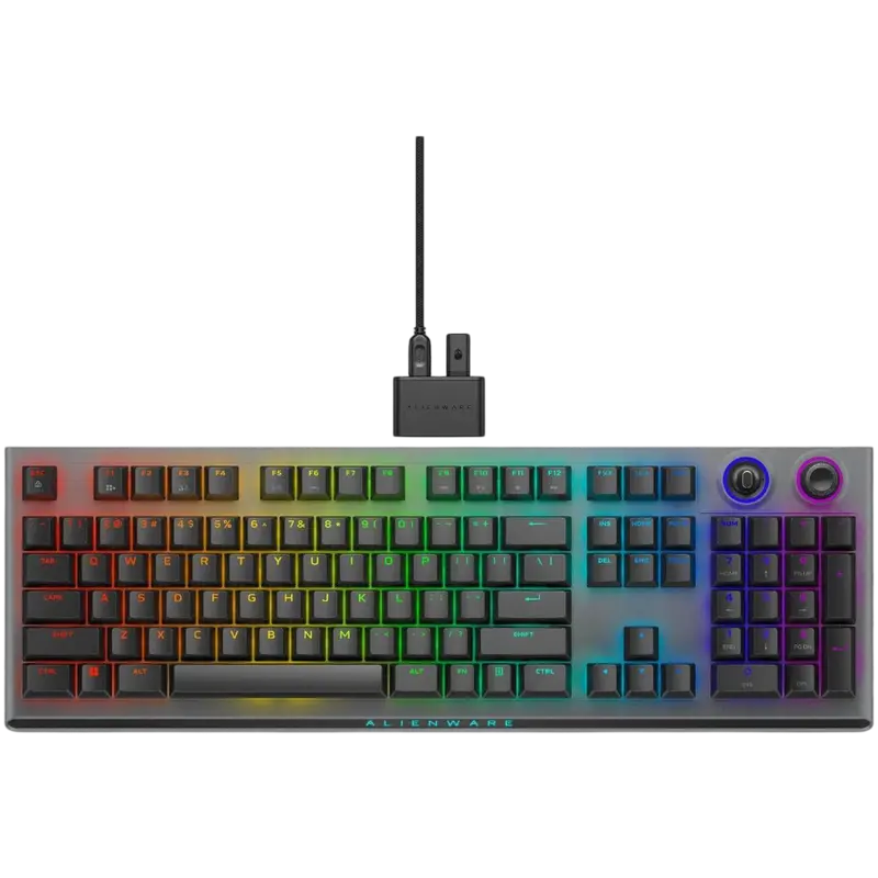 Keyboard Dell Alienware Tri-Mode Wireless Gaming Keyboard - AW920K, EN (Dark Side of the Moon)