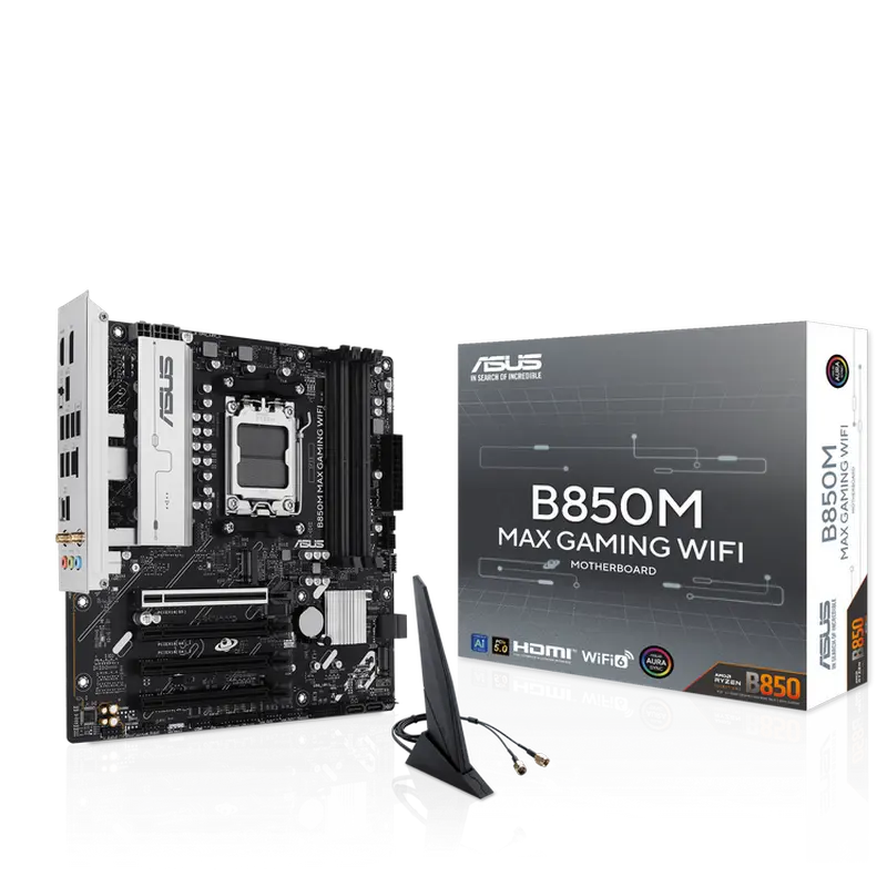 ASUS AM5 ASUS B850M MAX GAMING WIFI mATX