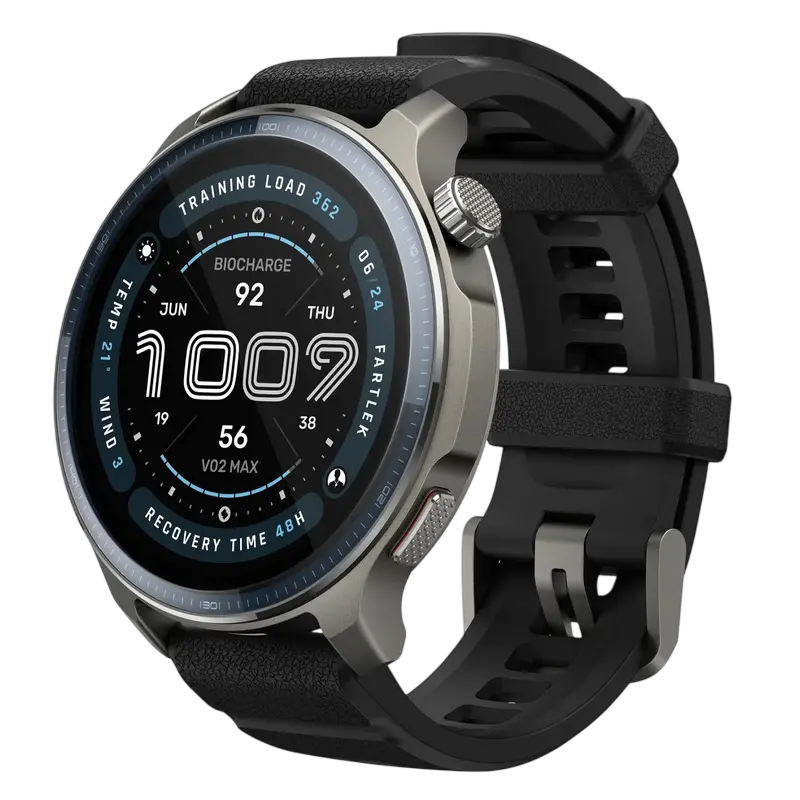 Xiaomi Amazfit Balance 2, Silver (Black+Red Silicone Straps)