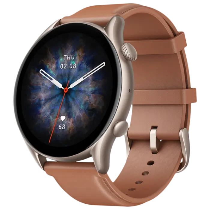 Xiaomi Amazfit GTR 3 Pro, Brown Leather