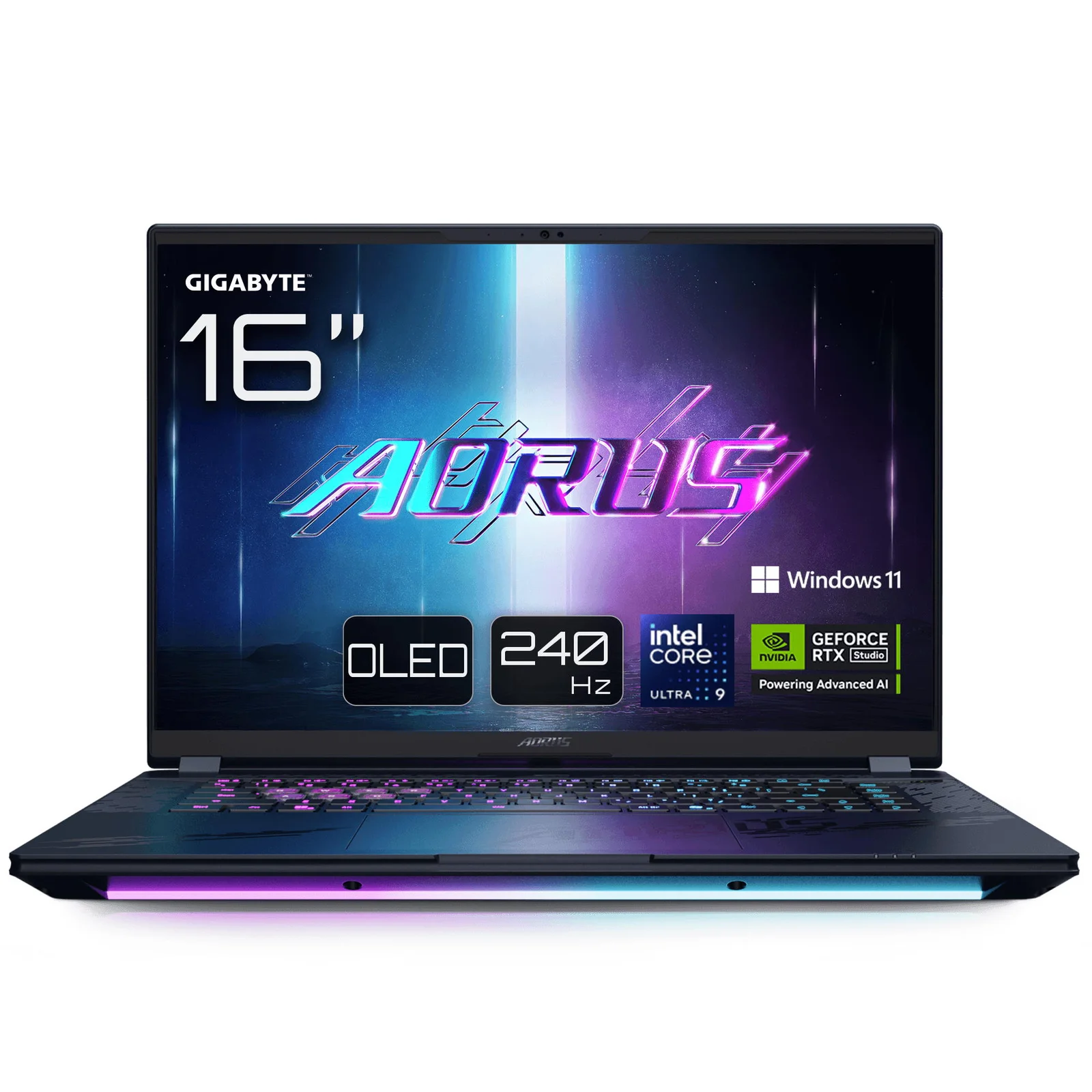 Gigabyte AORUS MASTER 16 BZH (AORUS_16BZHC6UAE65SP), 16" 240Hz QHD OLED, Intel Ultra 9, 32GB, 2TB, RTX 5090, Negru