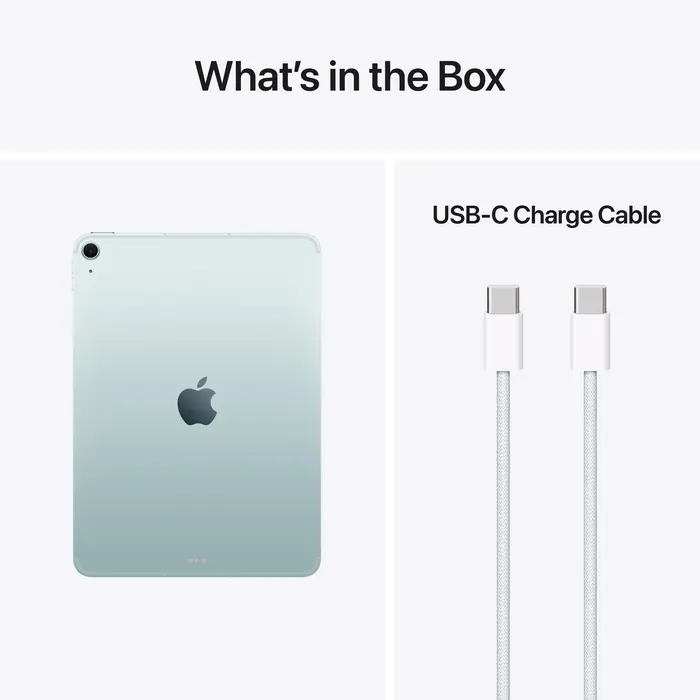 Apple iPad Air 11 inch 2026 Wi-Fi 256GB Blue, vedere laterală