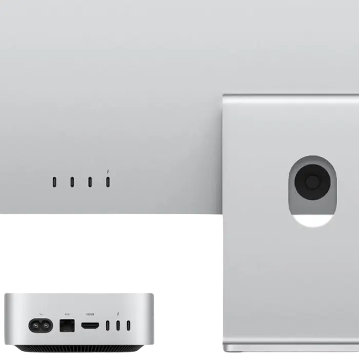 Apple Mac mini MU9E3RU/A cu M4, 16GB, 512GB, vedere laterală