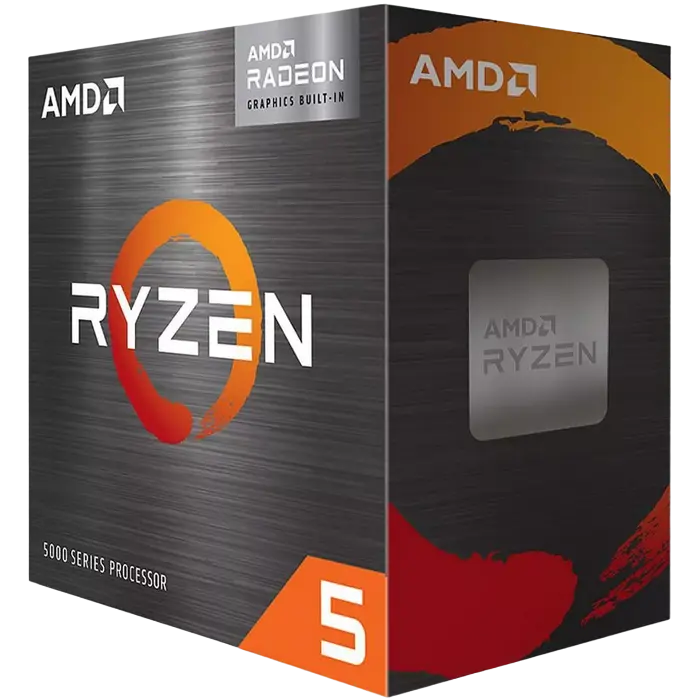 APU AMD Ryzen 5 5600G (3.9-4.4GHz, 6C/12T, L3 16MB, 7nm, Radeon Graphics(7C), 65W), AM4, Box
