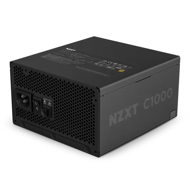 Power Supply ATX 1000W NZXT C1000, 80+ Gold, 135mm, Active PFC, ATX 3.1, Fanless mode, Full Modular