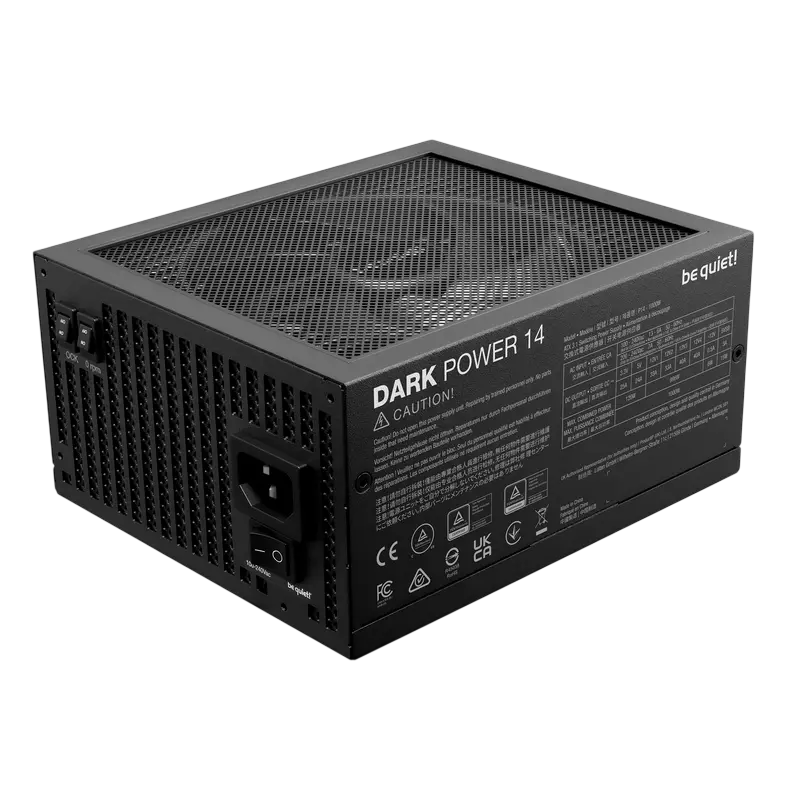 be quiet! Power Supply ATX 1000W be quiet! DARK POWER 14, 80+ Titanium, 135mm, Active PFC, Full Bridge SR LLC