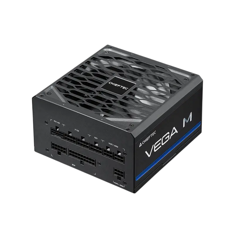Power Supply ATX 1000W Chieftec Vega M PPG-1000-C, 80+ Gold, 135mm, Active PFC, Half-Bridge LLC+DC/D