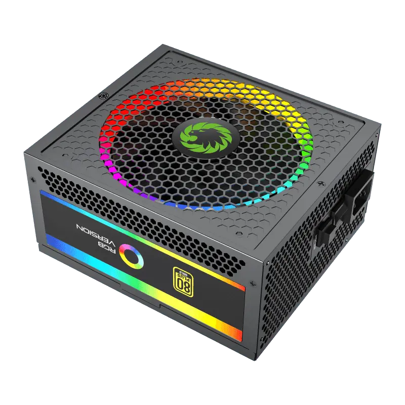 Power Supply ATX 1050W GAMEMAX RGB-1050 PRO, 80+ Gold, 140mm RGB, Active PFC, LLC+DC/DC, Full Modula