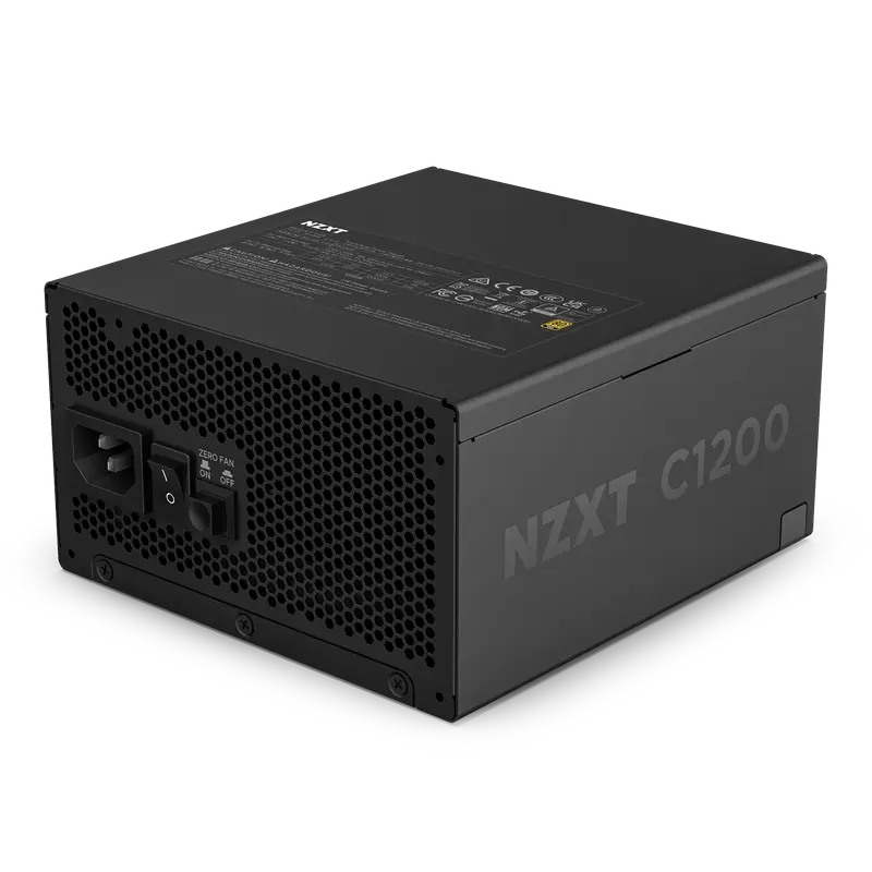 Power Supply ATX 1200W NZXT C1200, 80+ Gold, 135mm, Active PFC, ATX 3.1, Fanless mode, Full Modular