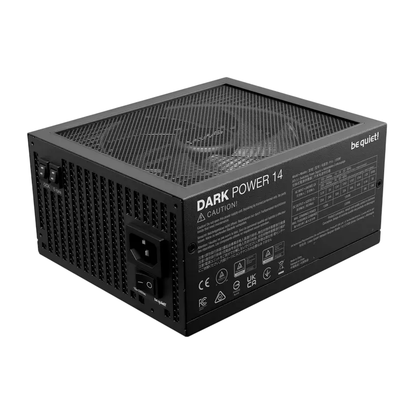 be quiet! Power Supply ATX 1200W be quiet! DARK POWER 14, 80+ Titanium, 135mm, Active PFC, Full Bridge SR LLC