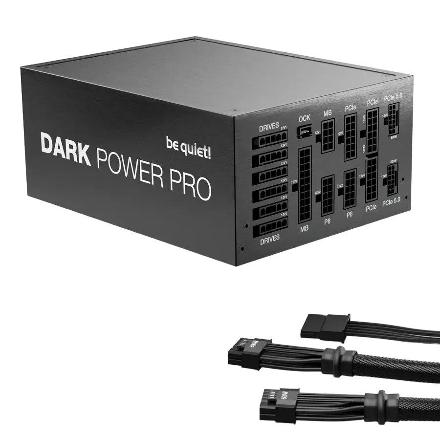 be quiet! Power Supply ATX 1300W be quiet! DARK POWER PRO 13, 80+ Titanium, 135mm, Active PFC, Full Bridge SR