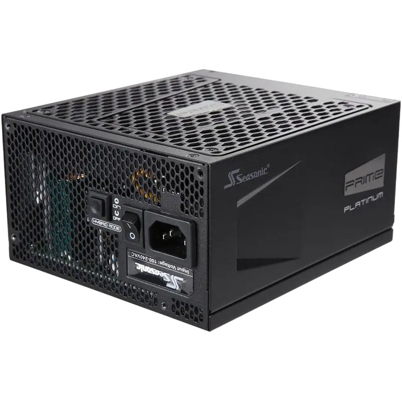 Power Supply ATX 1300W Seasonic Prime 1300 Platinum, 135mm, Full Modular, Fanless until 20 % load