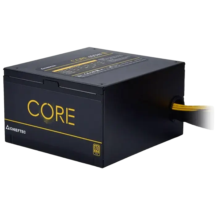 Power Supply ATX 600W Chieftec CORE BBS-600S, 80+ Gold, 120mm, Active PFC, Black