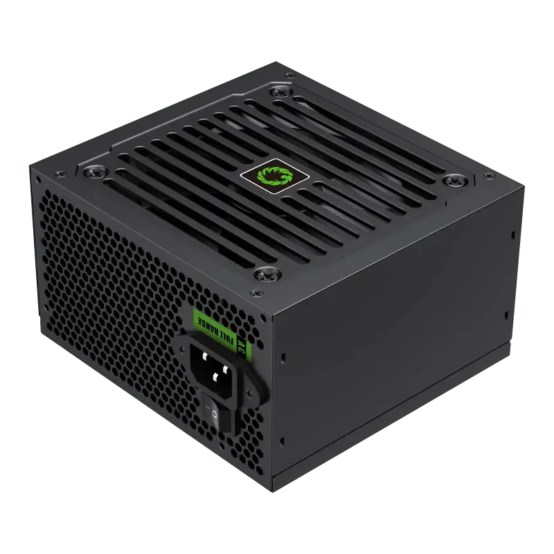 Power Supply ATX 600W GAMEMAX GE-600, 80+, 120mm, Active PFC, Temperature control fan, Black
