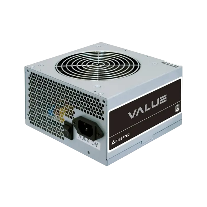 Power Supply ATX 600W Chieftec Value APB-600B8 85+, 120mm, Active PFC, w/o power cord, Silver