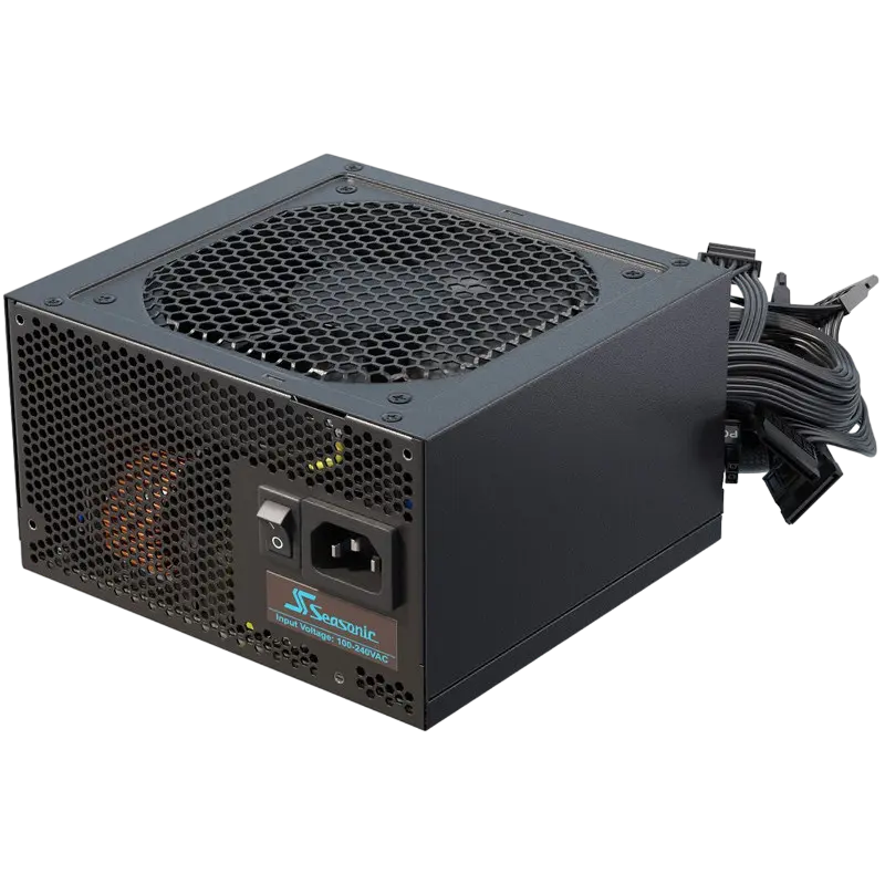 Power Supply ATX 650W Seasonic G12 GC-650, 80+ Gold, 120mm fan, Flat black cables, S2FC