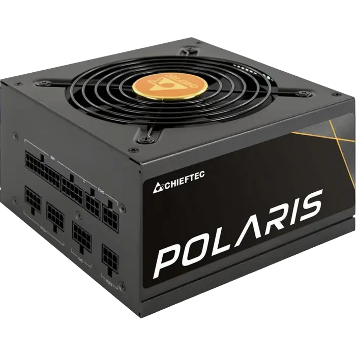 Power Supply ATX 650W Chieftec POLARIS PPS-650FC, 80+ Gold, 140mm, Active PFC, Half-Bridge LLC+DC/DC
