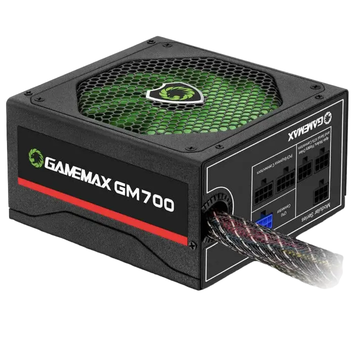 Power Supply ATX 700W GAMEMAX GM-700, 80+ Bronze, 140mm, Active PFC+Double tube forward, DC/DC, Full