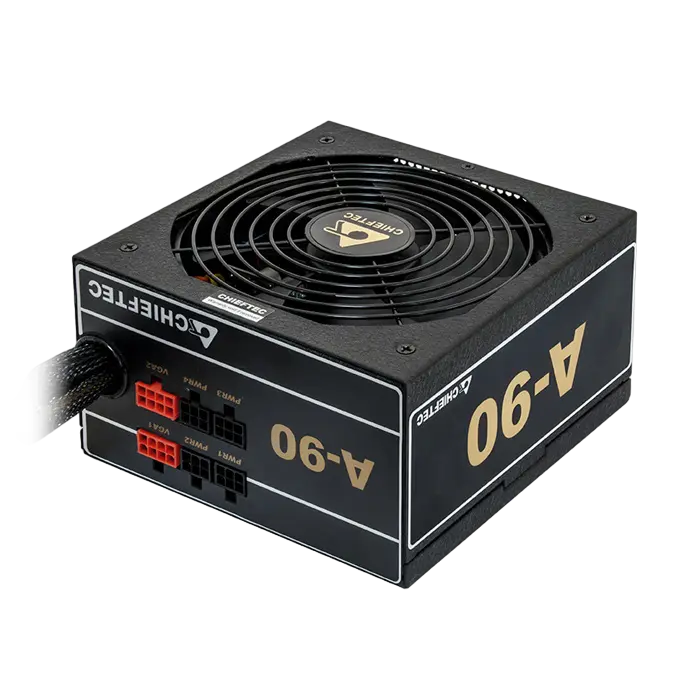 Power Supply ATX 750W Chieftec A-90 GDP-750C, 90+, 140mm, Active PFC, Semi-modular, Black