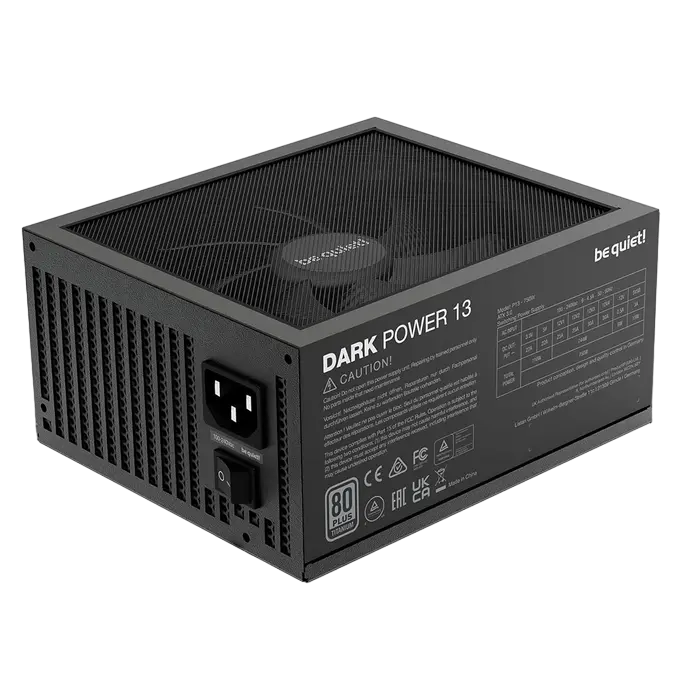 Power Supply ATX 750W be quiet! DARK POWER 13, 80+ Titanium, 135mm, Active PFC, Full Bridge SR LLC +