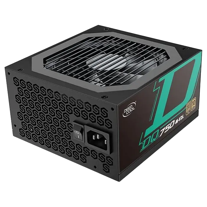 Power Supply ATX 750W Deepcool DQ750-M-V2L, 80+ Gold, 120mm, Active PFC, FB LLC +DC/DC, Flat cable d