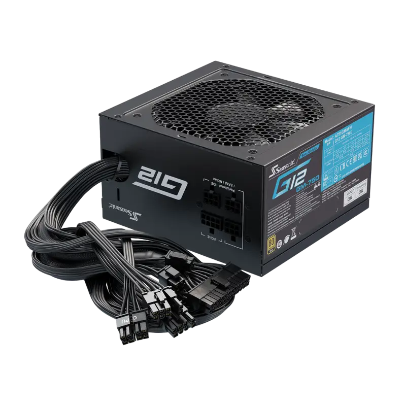 Power Supply ATX 750W Seasonic G12 GM-750 80+ Gold, 120mm fan, LLC, Semi-modular, S2FC
