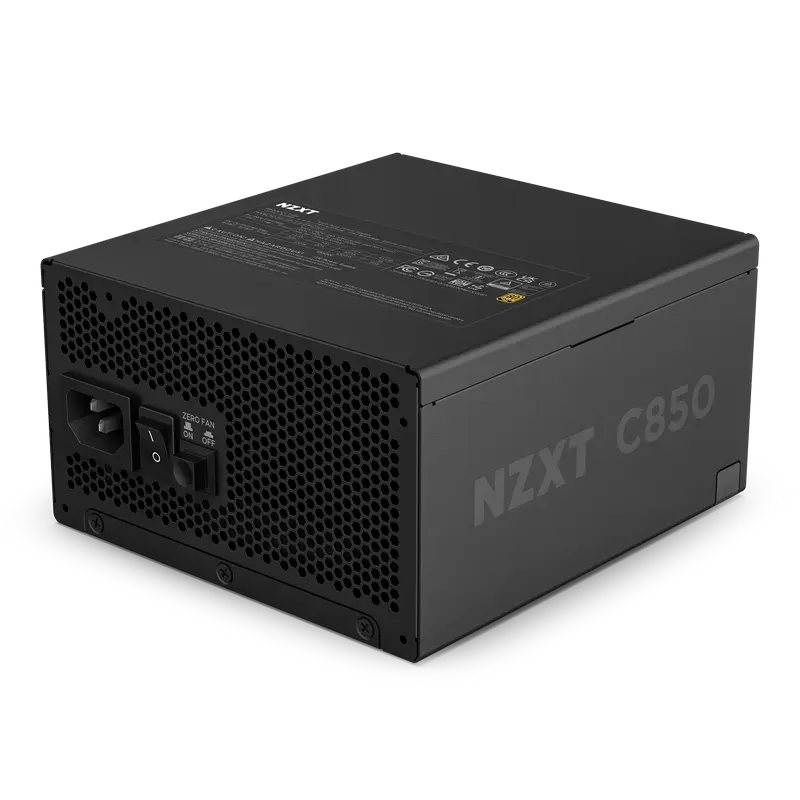 Power Supply ATX 850W NZXT C850, 80+ Gold, 135mm, Active PFC, ATX 3.1, Fanless mode, Full Modular, B