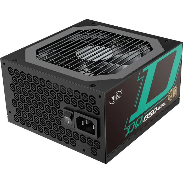 Power Supply ATX 850W Deepcool DQ850-M-V2, 80+ Gold, 120mm, Active PFC, FB LLC +DC/DC, Flat cable de