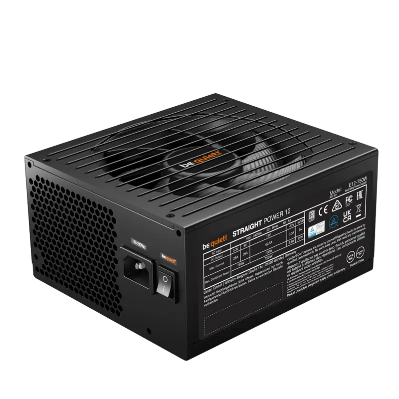Power Supply ATX 850W be quiet! STRAIGHT POWER 12, 80+ Gold, 135mm, Active PFC, Full Bridge SR LLC +