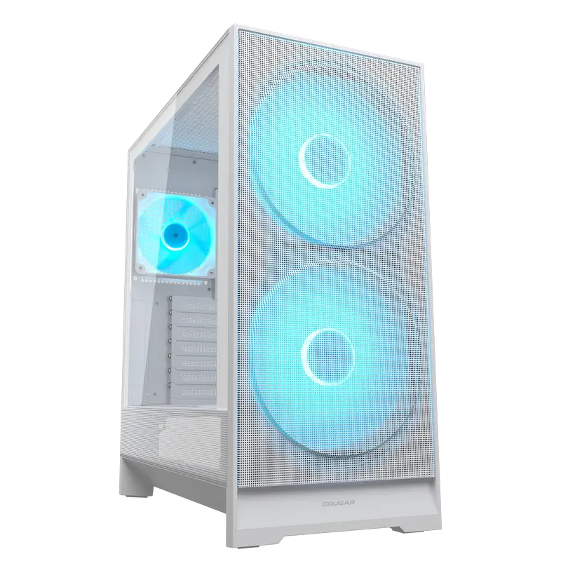 Case ATX Cougar Airface 180 w/o PSU 2x180front 1x120rear PWM ARGB fans Tempered Glass, LED controlle