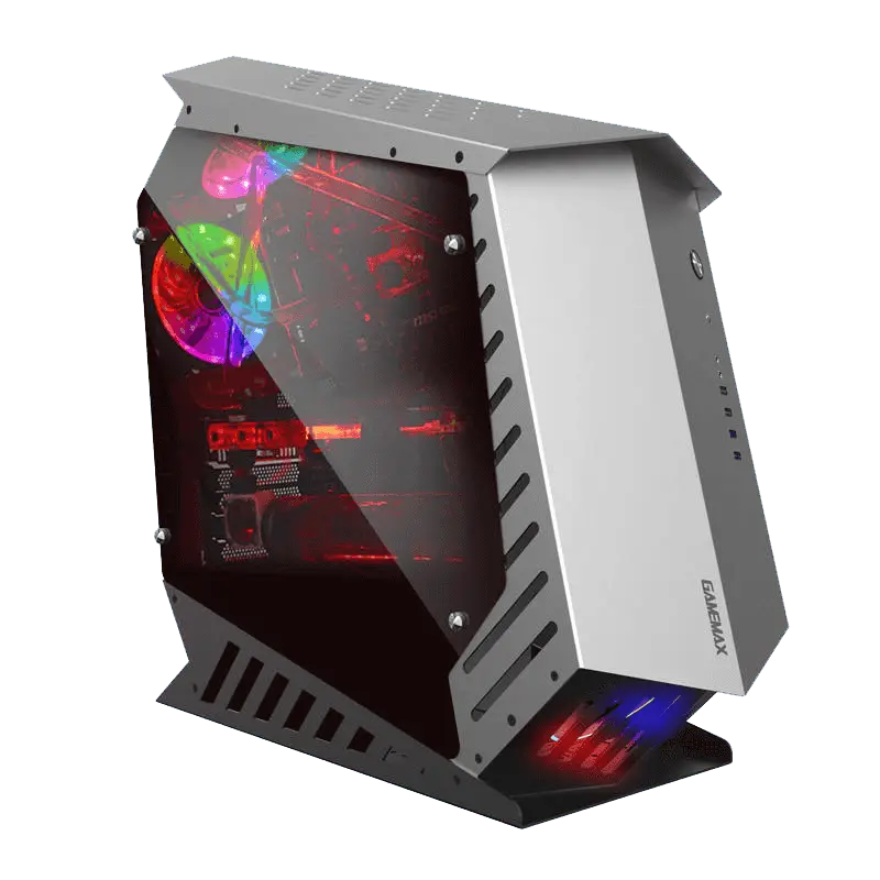 Case ATX GAMEMAX AutoBot, w/o PSU, 3x120mm ARGB fans, Dual TG, Aliminium, 2xUSB3.0, 2xUSB 2.0
