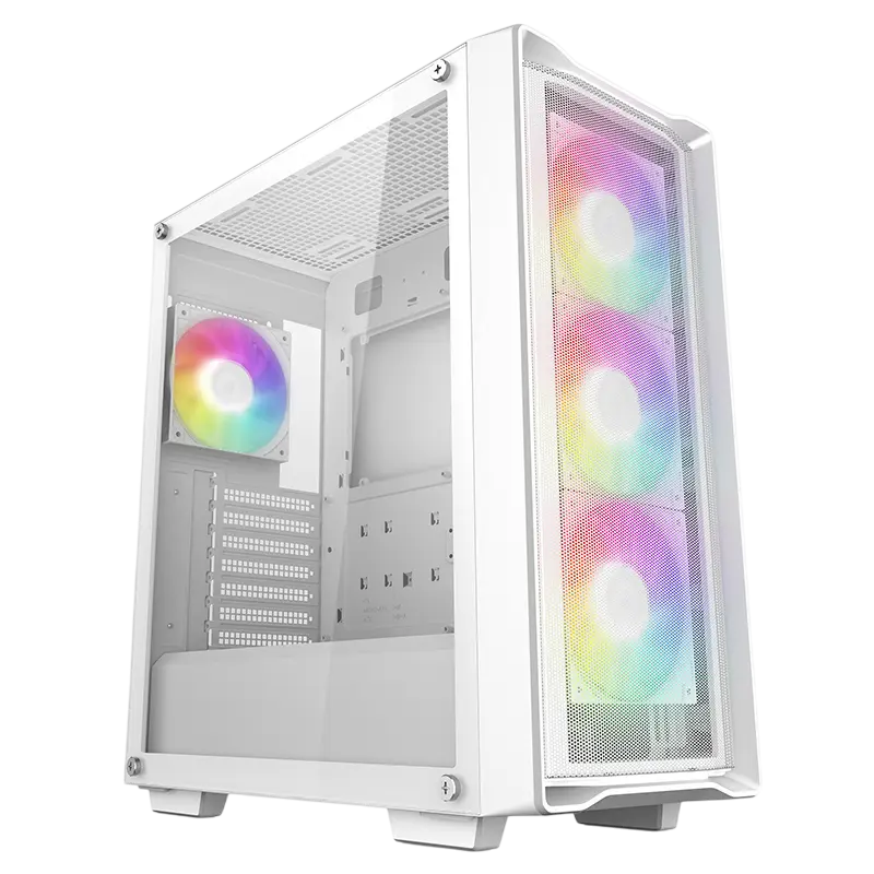 Case ATX Deepcool CC560 Mesh v2, w/o PSU, 4x120mm ARGB fans, 2xUSB3.0, Mesh Front, Tempered Glass, D