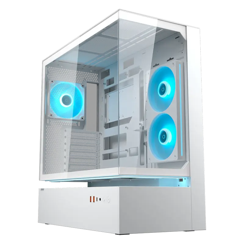 Case ATX Cougar CFV235 w/o PSU, 2x120mm, ARGB PWM, TG: Front&Side, 2xUSB3.0, 1xUSB-C, 1x2.5", 2x3.5