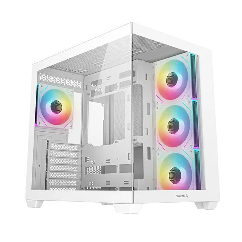 Case ATX Deepcool CG530 4F, w/o PSU, 4x120mm ARGB fans, 2xUSB3.0, USB-C, Front & Side Tempered Glass