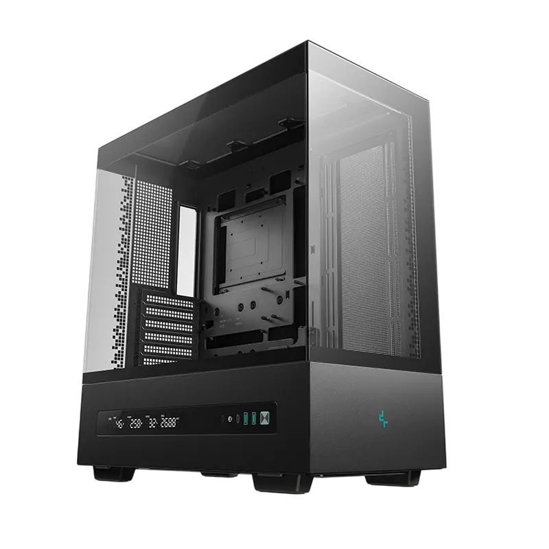 Case ATX Deepcool CH690 Digital, w/o PSU, 2xUSB3.0, 1XUSB-C, Tempered Glass, None Fans, 2x2.5", 1x3.