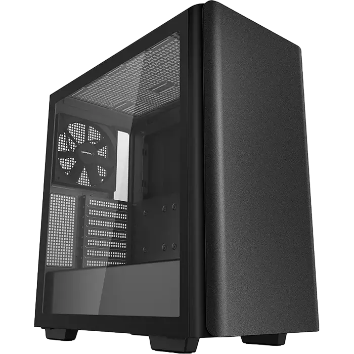 Case ATX Deepcool CK500, w/o PSU, 2x140mm fans, USB-C, 2xUSB3.0, Tempered Glass, VGA Holder, Dust Fi