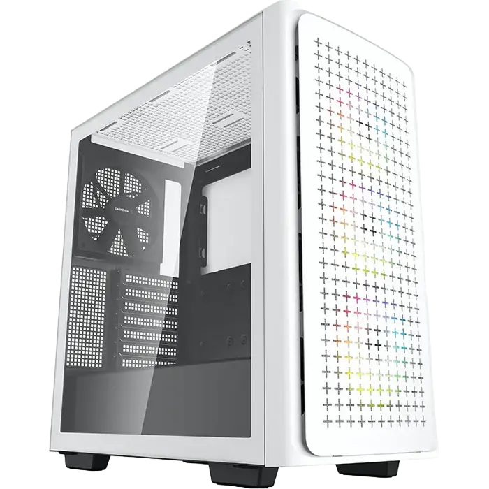 Case ATX Deepcool CK560, w/o PSU, 3x120mm ARGB & 1x140mm fans, USB-C, 2xUSB3.0, Tempered Glass, VGA