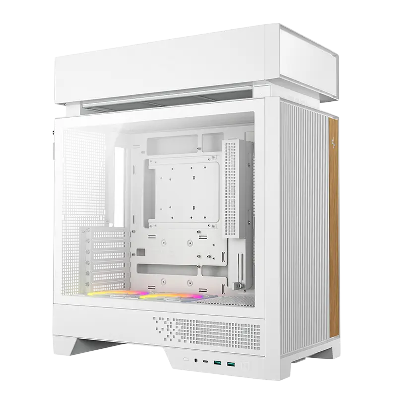 Case ATX Deepcool CL660 WH, w/o PSU, 2x120mmARGB, USB-C, USB3.0, Front Mesh, TG, Dust Filter, 2x2.5'