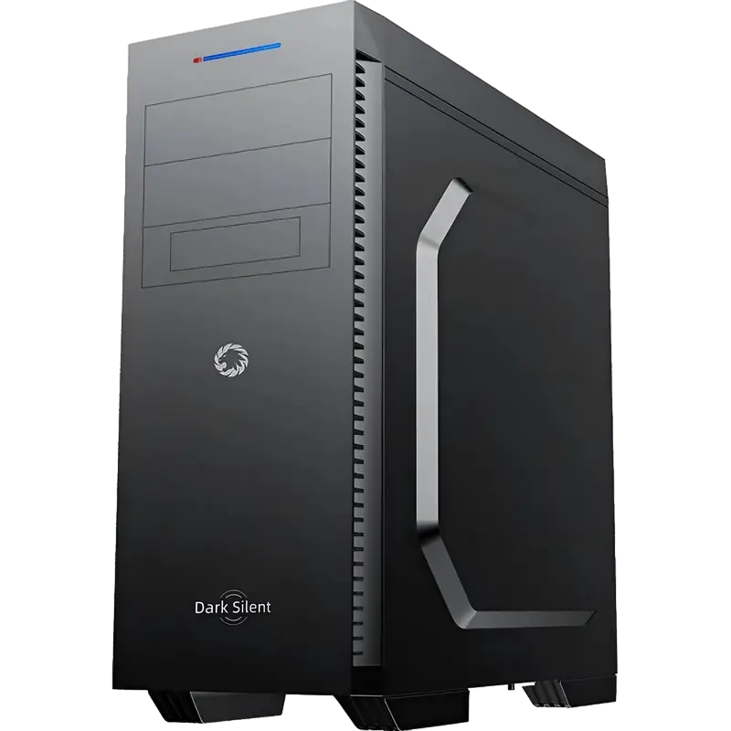 Case ATX GAMEMAX Dark Silent, w/o PSU, 0,5mm, 5x120mm, PWM Hub, Sound deadening foam, Dust Filter, 1