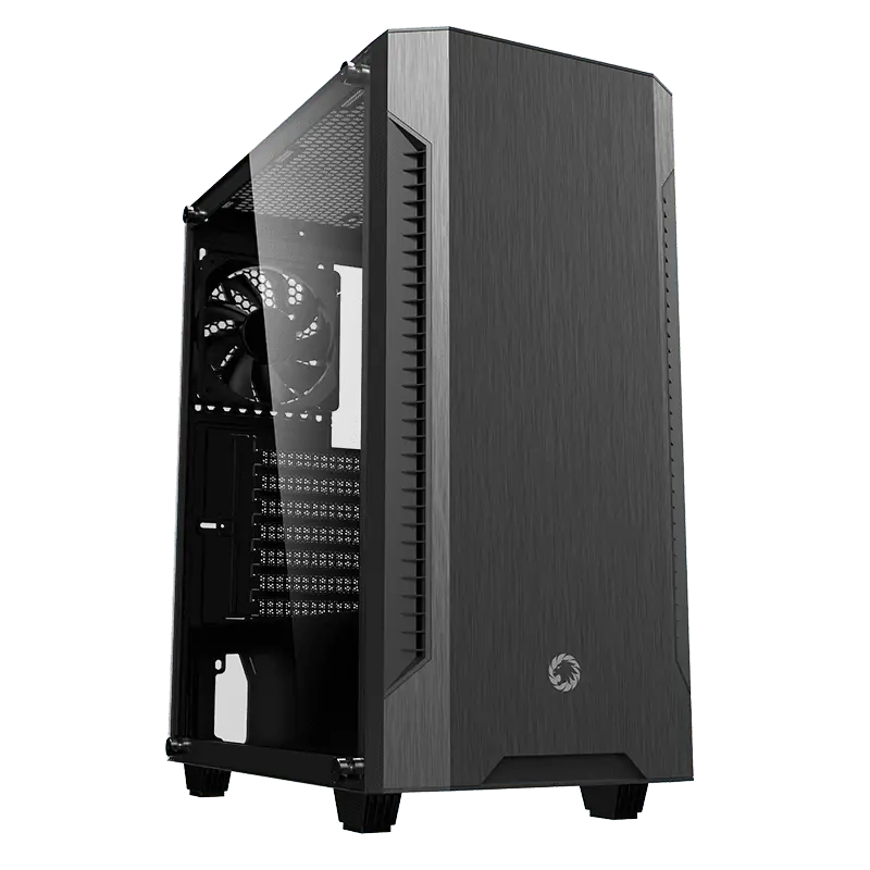 Case ATX GAMEMAX Fortress TG, w/o PSU, 0.5mm, 3x120mm fans, PWM Hub, Tempered Glass, Dust Filter, 1x