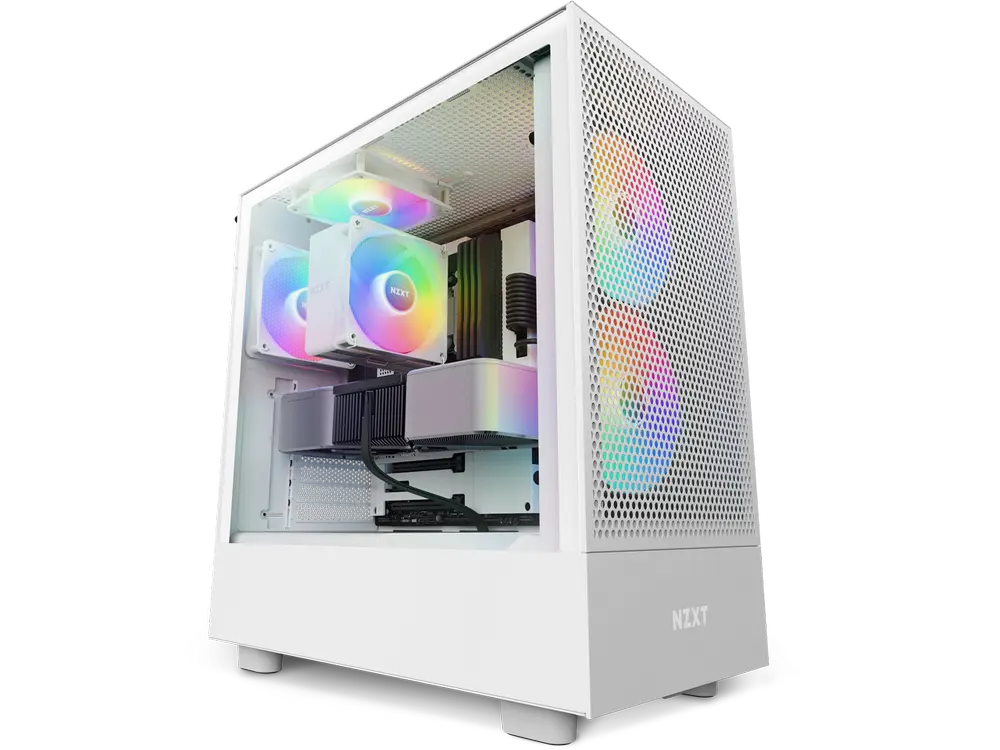 Case ATX NZXT H5 Flow RGB, 2x140mm RGB & 2x120mm, Front Mesh, Tempered Glass, Dust Filter, 1xUSB 3.2