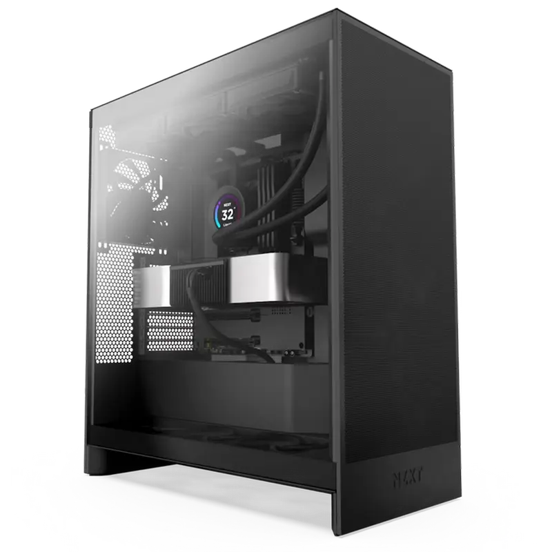 Case ATX NZXT H7 Flow (2024), 3x120mm, Mesh Front, Tempered Glassr, 2xUSB 3.2, 1xUSB-C, 2x3.5", (2+2