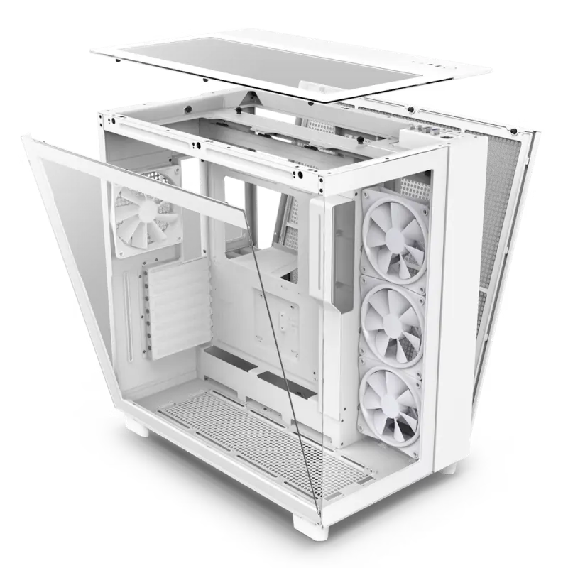 Case ATX NZXT H9 Elite, 3x120mm RGB & 1x120mm, RGB Hub, Dual-Chamber, Front&Side&Top Tempered Glass