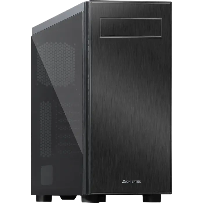 Case ATX Chieftec Hawk, w/o PSU, 0,6mm, Front Aluminum, Tempered Glass, Dust Filter, 2xUSB3.0, 1xUSB