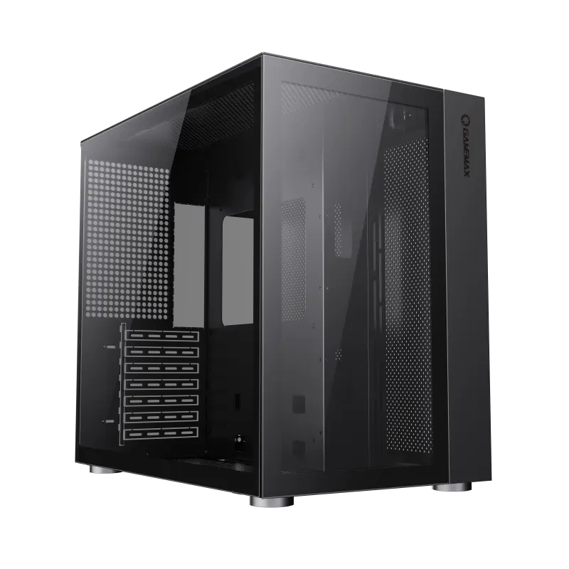 Case ATX GAMEMAX Infinity, w/o PSU, 0.8/1.0mm, Front&Side Tempered Glass, 1xUSB 3.0, 1xUSB-C, Dust f