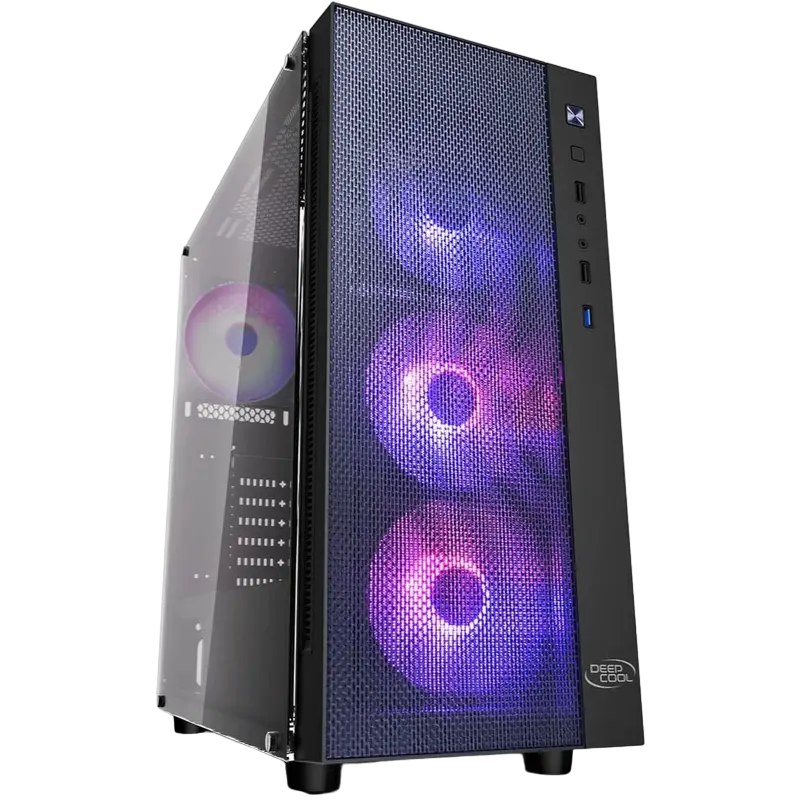 Case ATX Deepcool MATREXX 55 MESH ADD-RGB 4F, w/o PSU, 4x120mm ARGB, USB3.0, USB2.0, Front Mesh, Tem